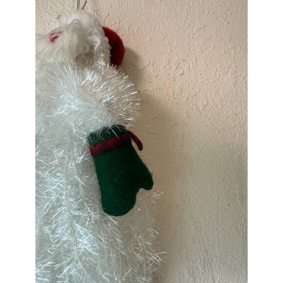 Holiday Time Santa Claus Floppy Figurine Decoration Fuzzy Beard & Mittens NWT - Picture 5 of 13